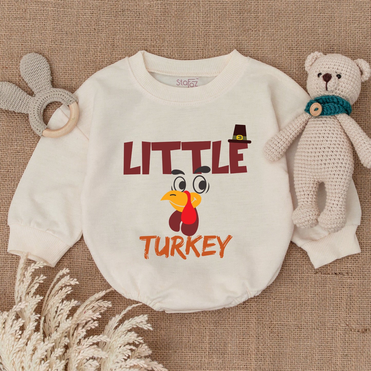 Pumpkin Baby Romper for Thanksgiving and Halloween Celebration