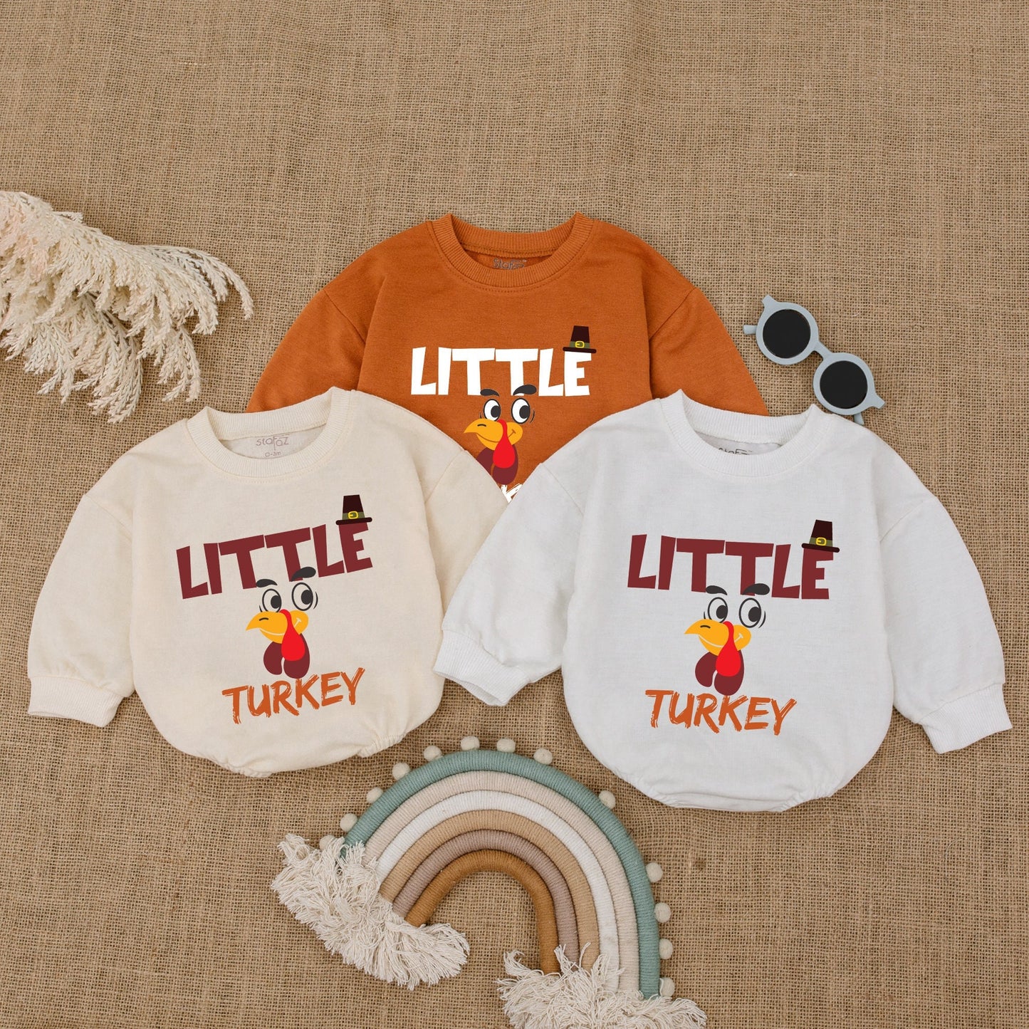 Pumpkin Baby Romper for Thanksgiving and Halloween Celebration