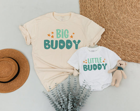 Matching Big Buddy & Little Buddy Shirts for Dad and Son: Father's Day Gift, Daddy and Me Outfits, Baby & Toddler