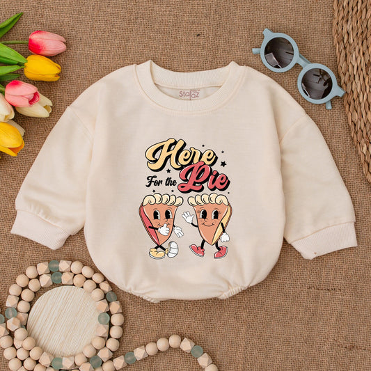Retro Fall Baby Romper – Thanksgiving Bodysuit & Autumn Shower Gift