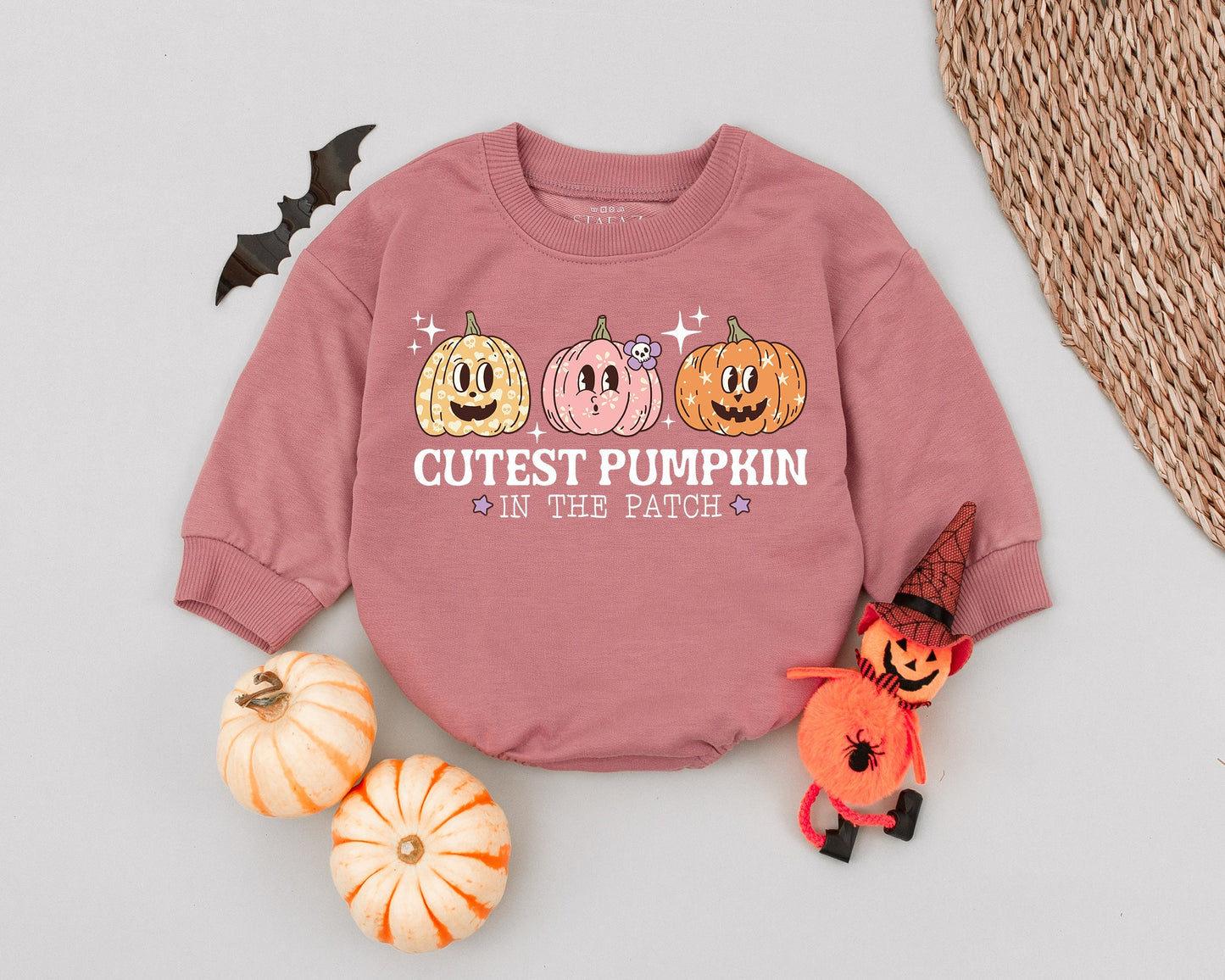 Adorable Pumpkin Patch Romper: Baby's First Halloween Outfit