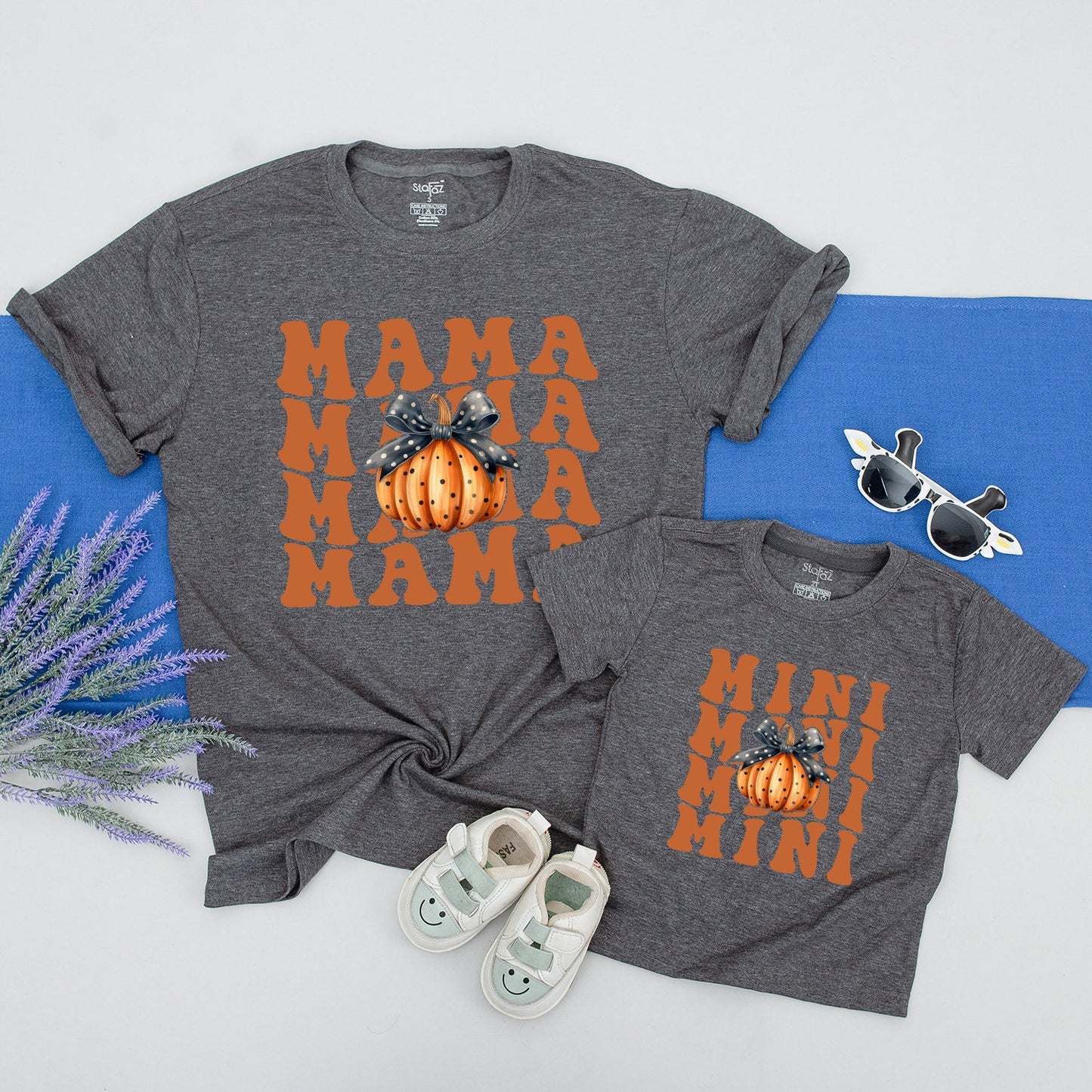 Autumn Mama and Mini Pumpkin Shirts: Mommy & Me Matching Outfits