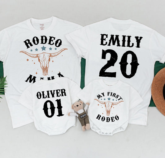First Rodeo Birthday Shirt for Boys & Girls - Western 1st Outfit