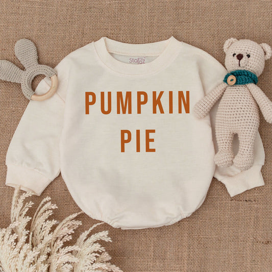 Pumpkin Bubble Romper - Baby Thanksgiving Outfit for Fall Festivities