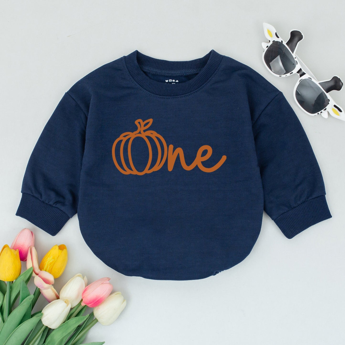 Burnt Orange Pumpkin First Birthday Outfit for Baby Girl Cozy Romper Fall Celebration Clothes Little Pumpkin Party