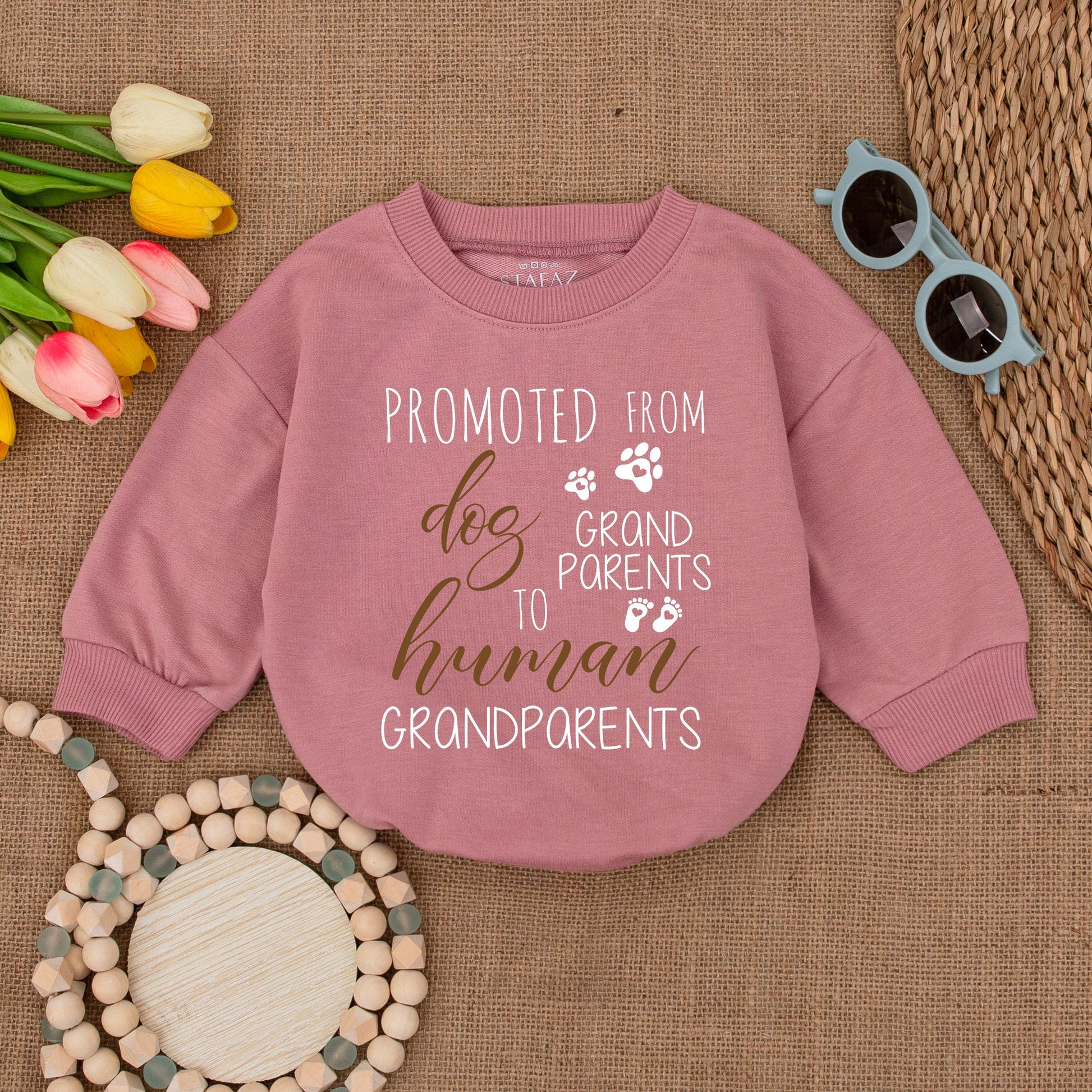 From Dog Grandparent to Human: Newborn Bodysuit Baby Gift