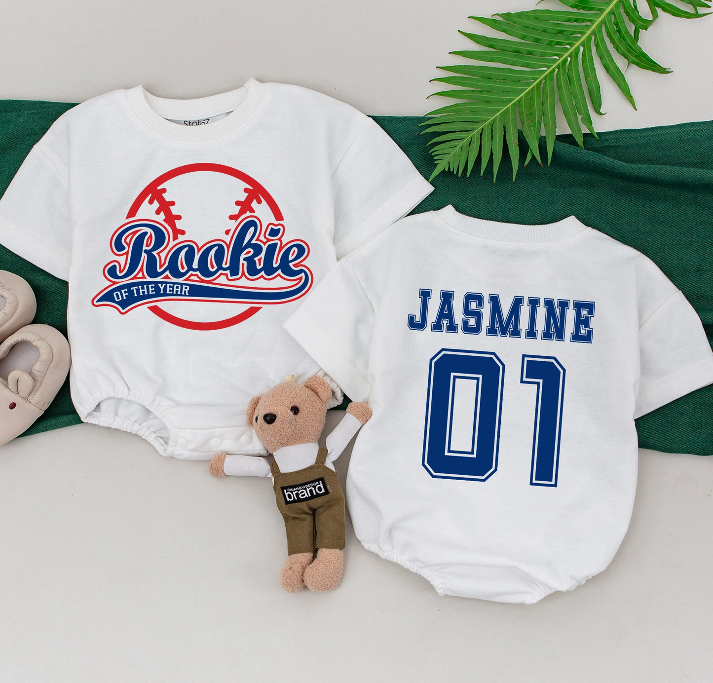 Rookie of the Year Baseball Birthday Shirt Red Blue First Birthday Boy Mama of the Year Matching Family Baseball Party Outfit