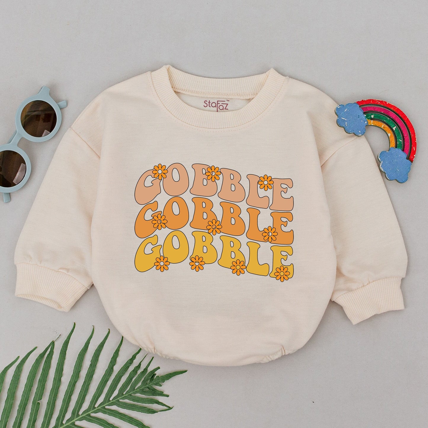 Turkey Day Baby Romper – First Thanksgiving Outfit for Boys & Girls
