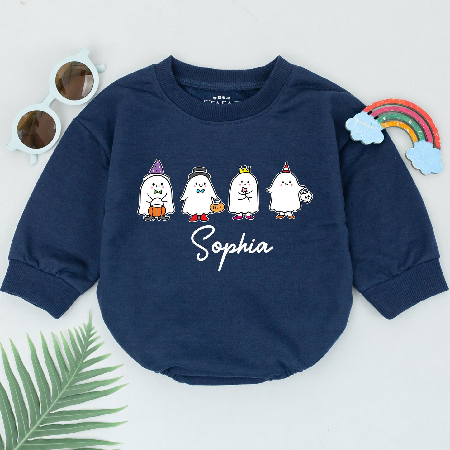 Baby Ghost Romper – First Halloween Outfit, Baby Shower Gift