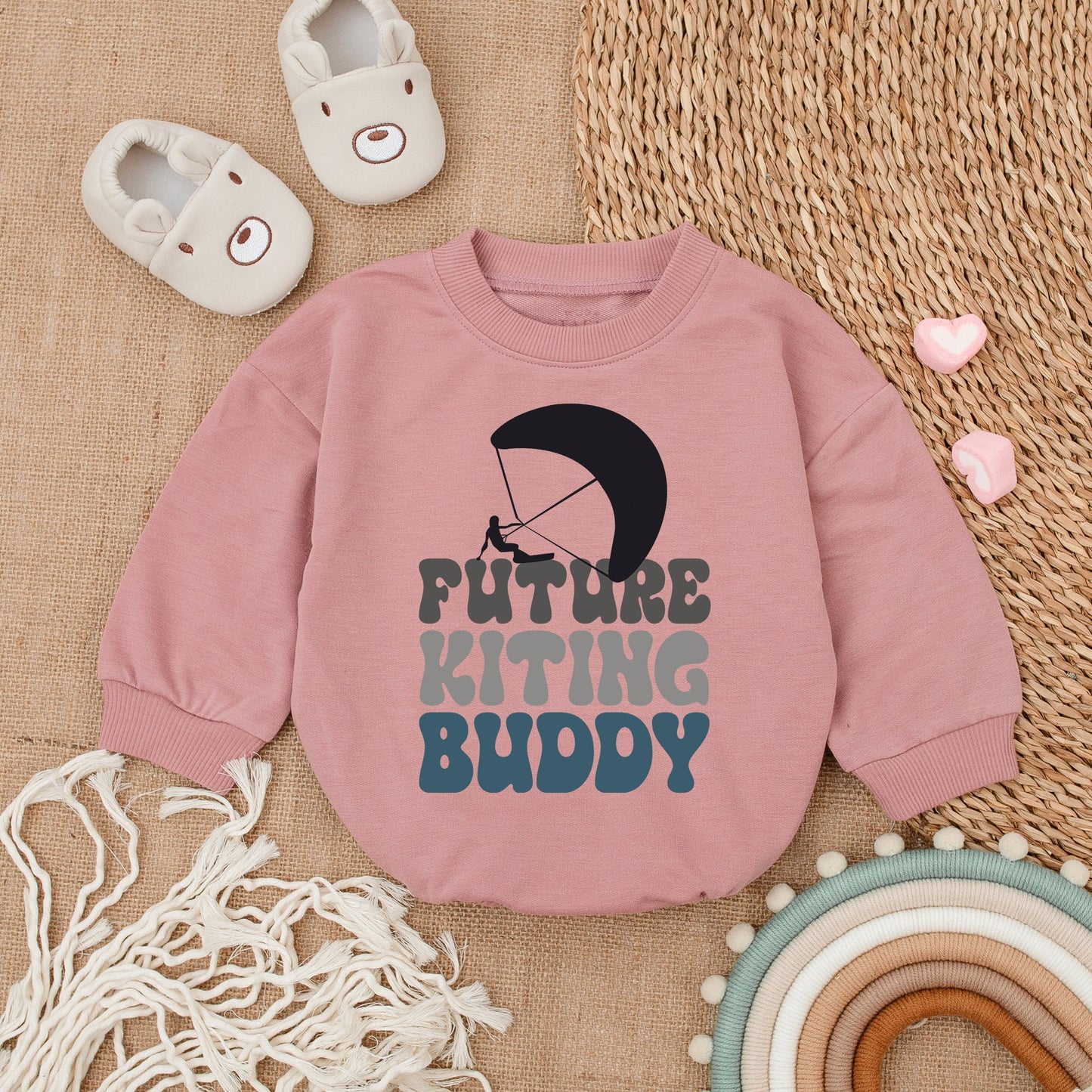 Daddy & Me Kiting Romper Set: Perfect Baby Shower Gift for New Dads