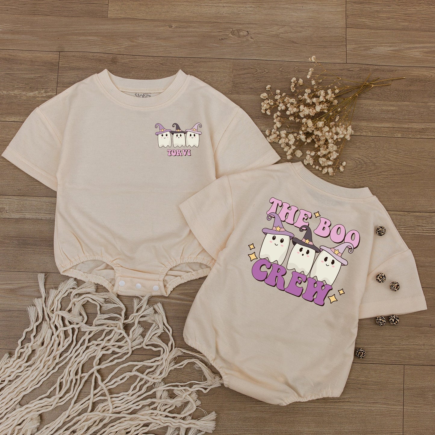 Matching Family Outfits: Halloween Romper & Thanksgiving Bodysuit