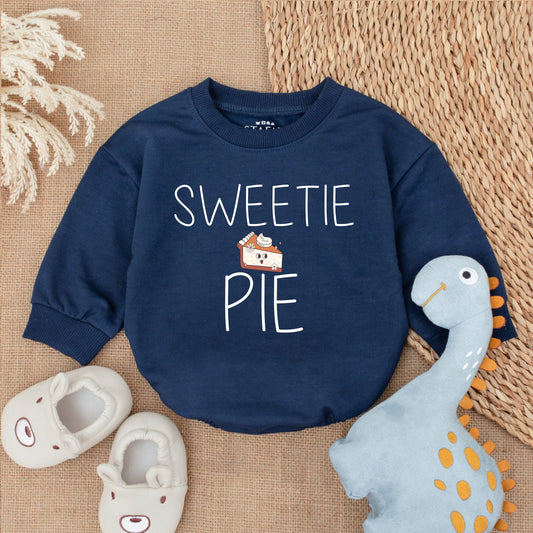 Sweetie Pie Thanksgiving Romper Baby Girl Clothes Fall Outfit Infant Bodysuit First Thanksgiving Pumpkin Design Newborn Gift Cute Autumn Style 139