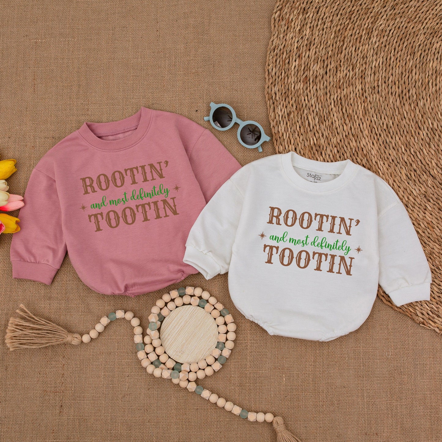Rootin Tootin Western Baby Bubble Romper - Gender Neutral Bodysuit