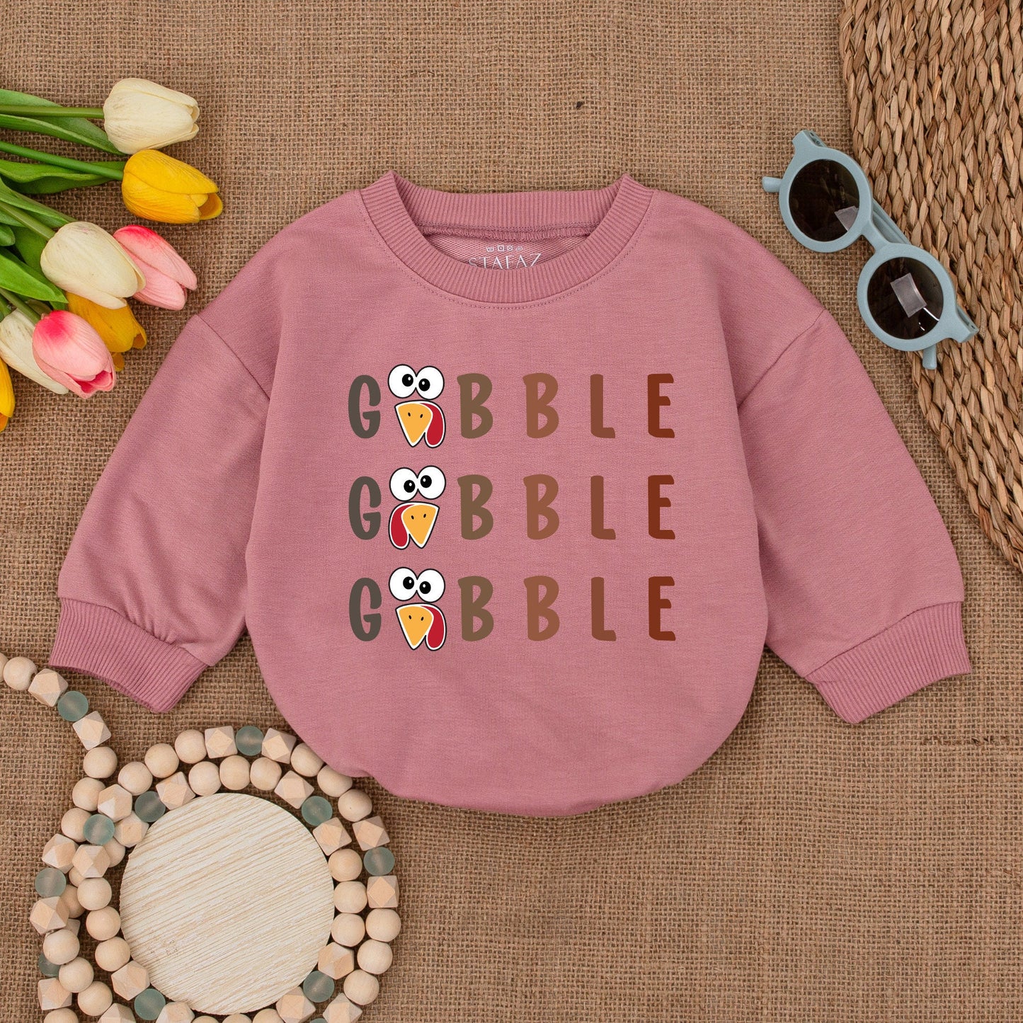 Thanksgiving Baby Bodysuit: Cute Turkey Bubble Romper Outfit