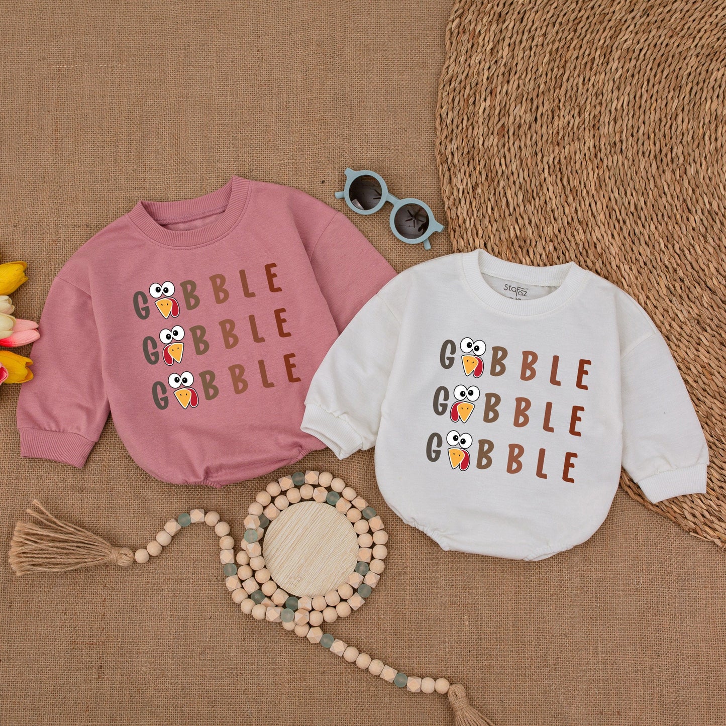 Thanksgiving Baby Bodysuit: Cute Turkey Bubble Romper Outfit