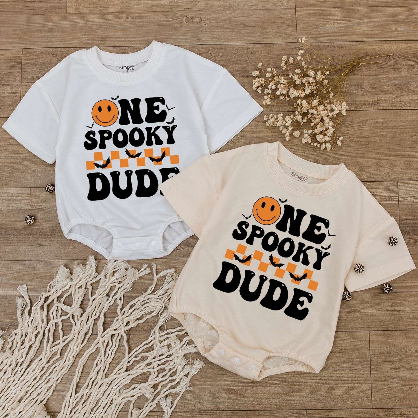 One Spooky Dude Matching Family Shirts, Cute Halloween Baby Romper, First Birthday Outfit, Fall Bodysuit, Thanksgiving Tee, Gift for Boy 136