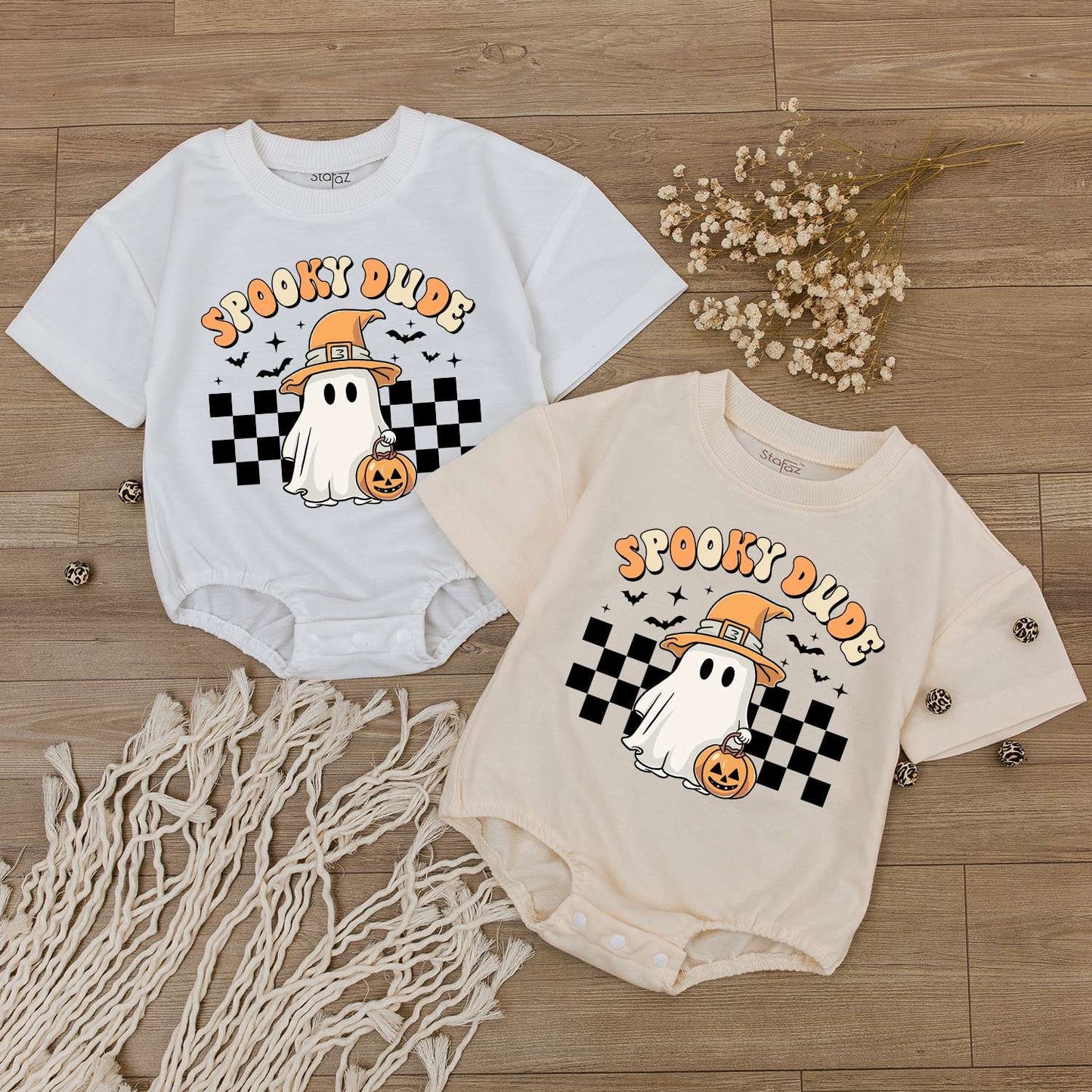 Matching Family Fall Outfits: Baby Romper & Toddler T-Shirts