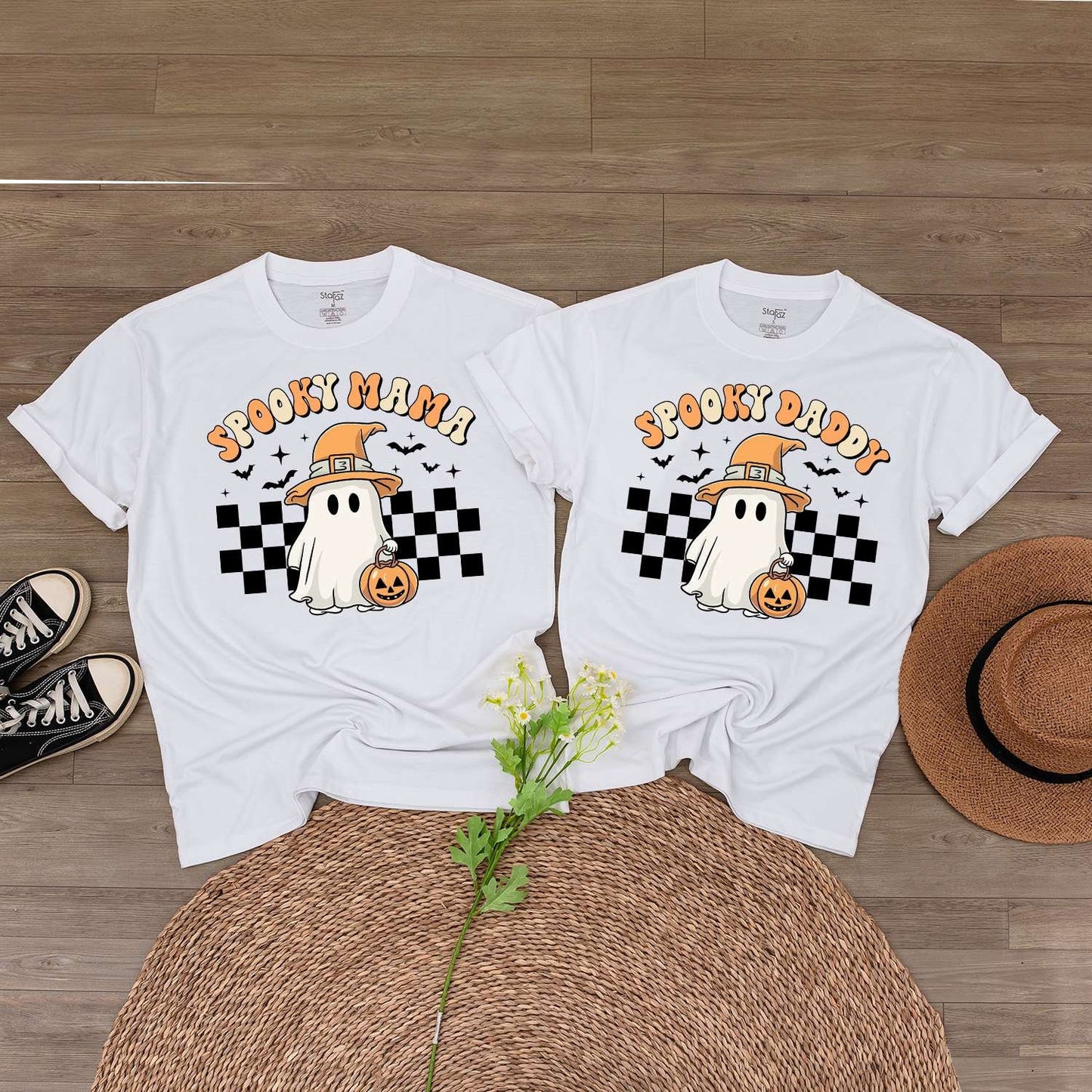 Matching Family Fall Outfits: Baby Romper & Toddler T-Shirts