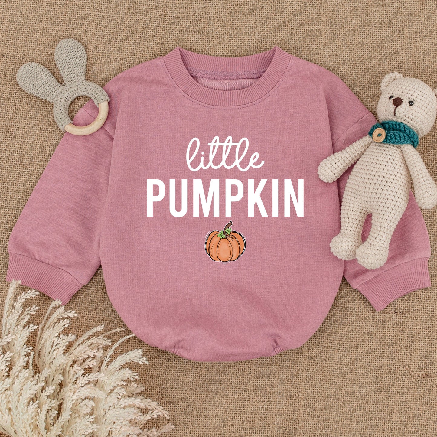 Pumpkin Bodysuit for Baby's First Fall: Thanksgiving & Halloween