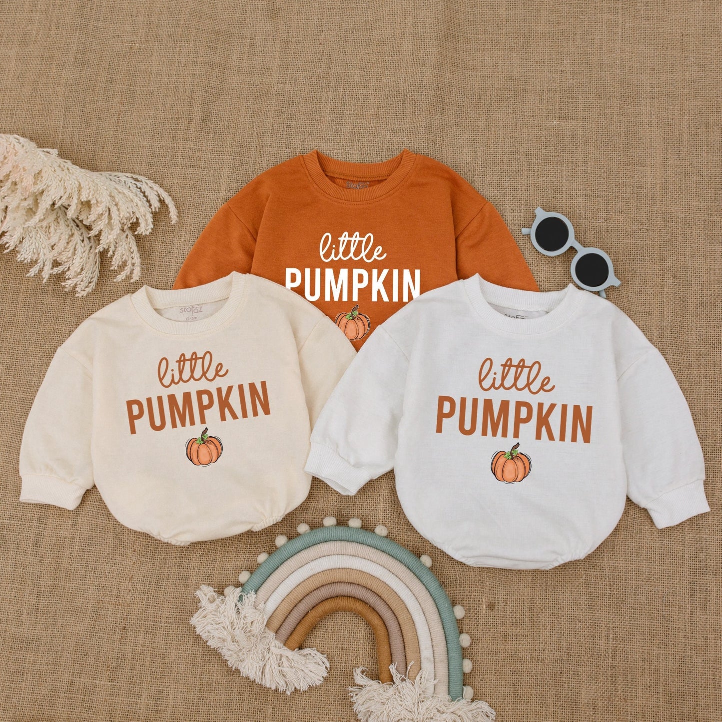 Pumpkin Bodysuit for Baby's First Fall: Thanksgiving & Halloween