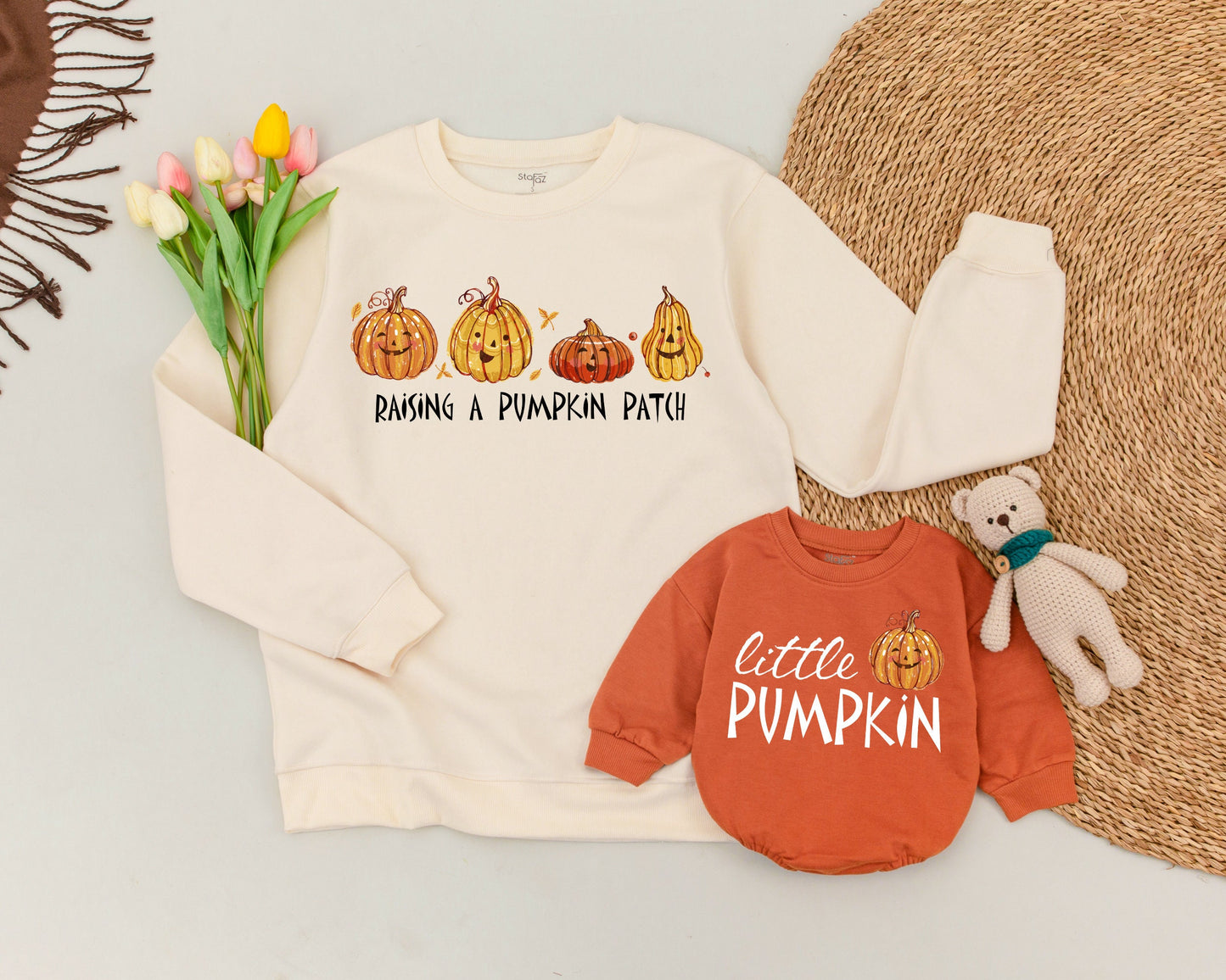 Pumpkin Patch Family Sweaters: Cozy Autumn Mommy and Me Outfits