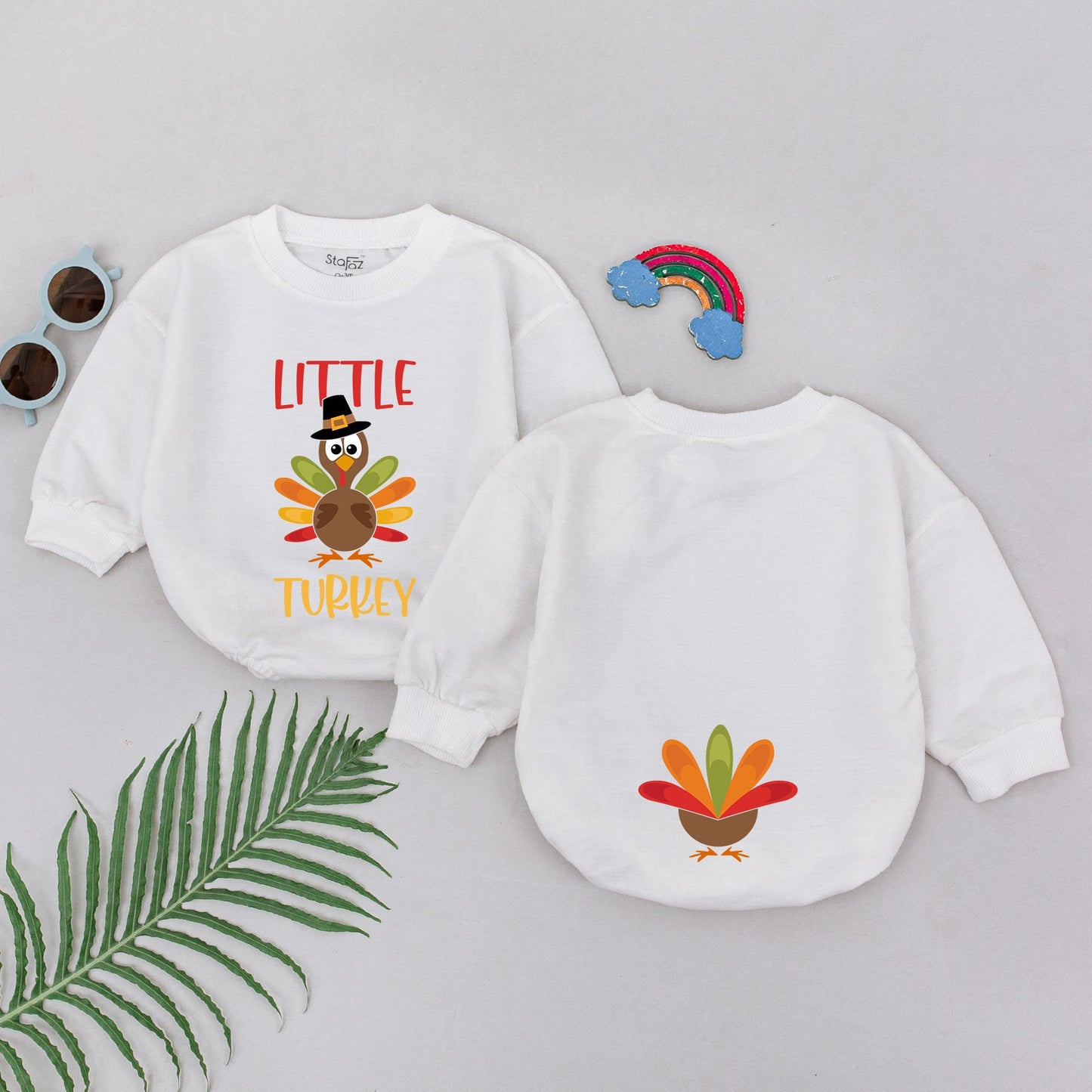 First Thanksgiving Baby Romper | Fall Outfit for Baby's Special Day