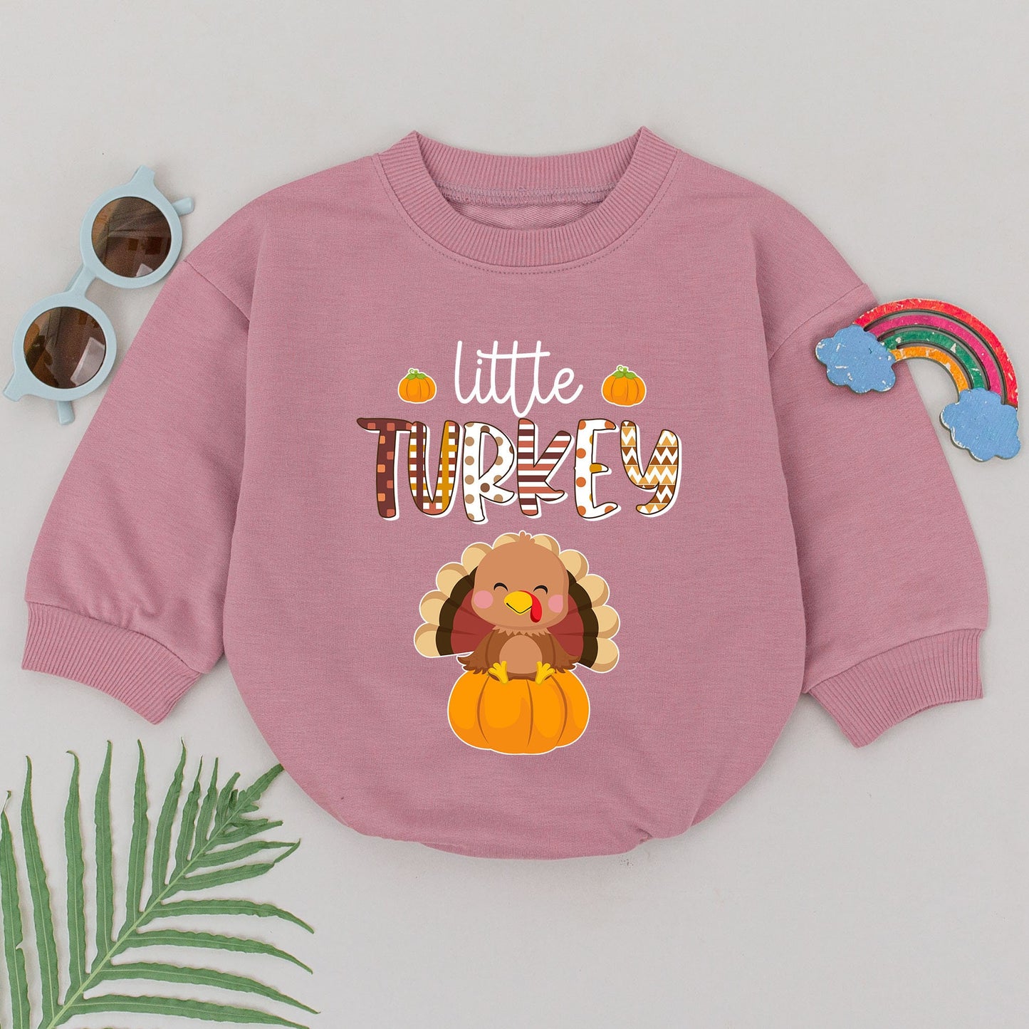 First Thanksgiving Turkey Romper – Fall Baby Outfit & Coming Home Gift
