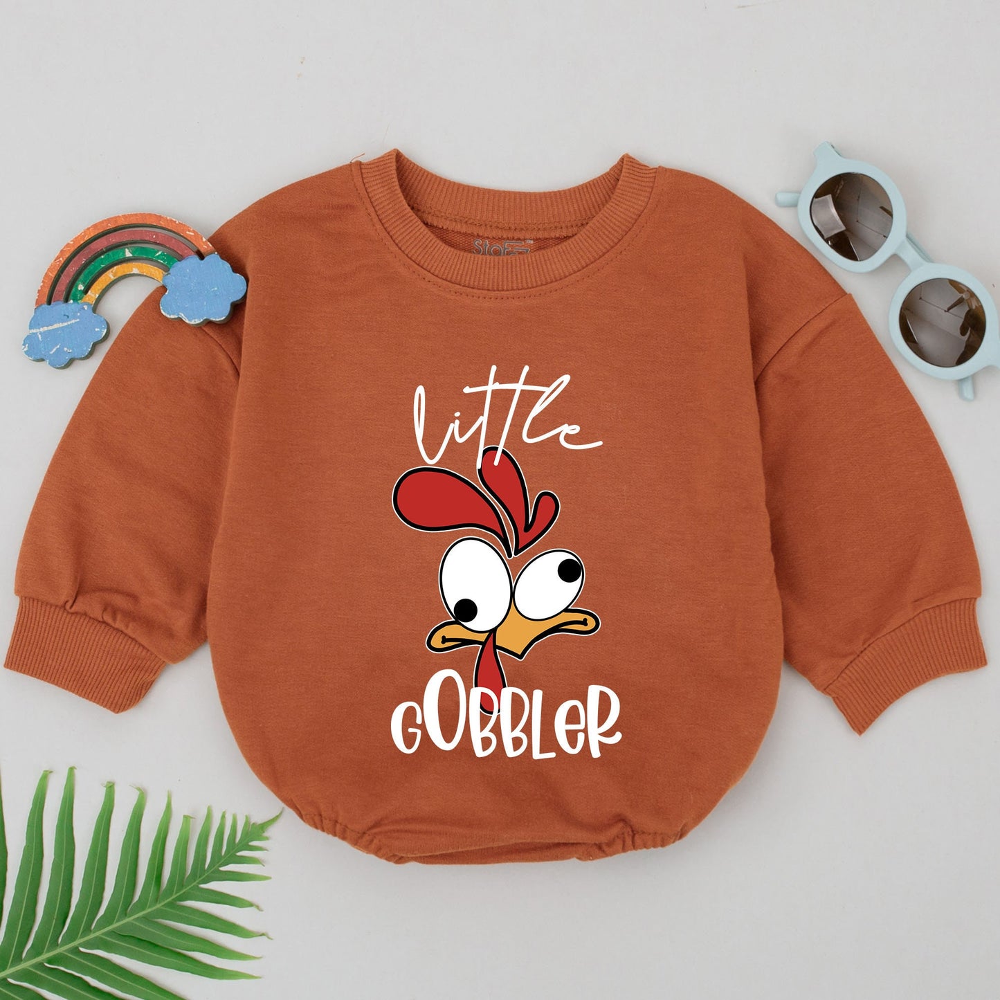 First Thanksgiving Baby Romper - Cute Turkey Outfit for Fall Fun
