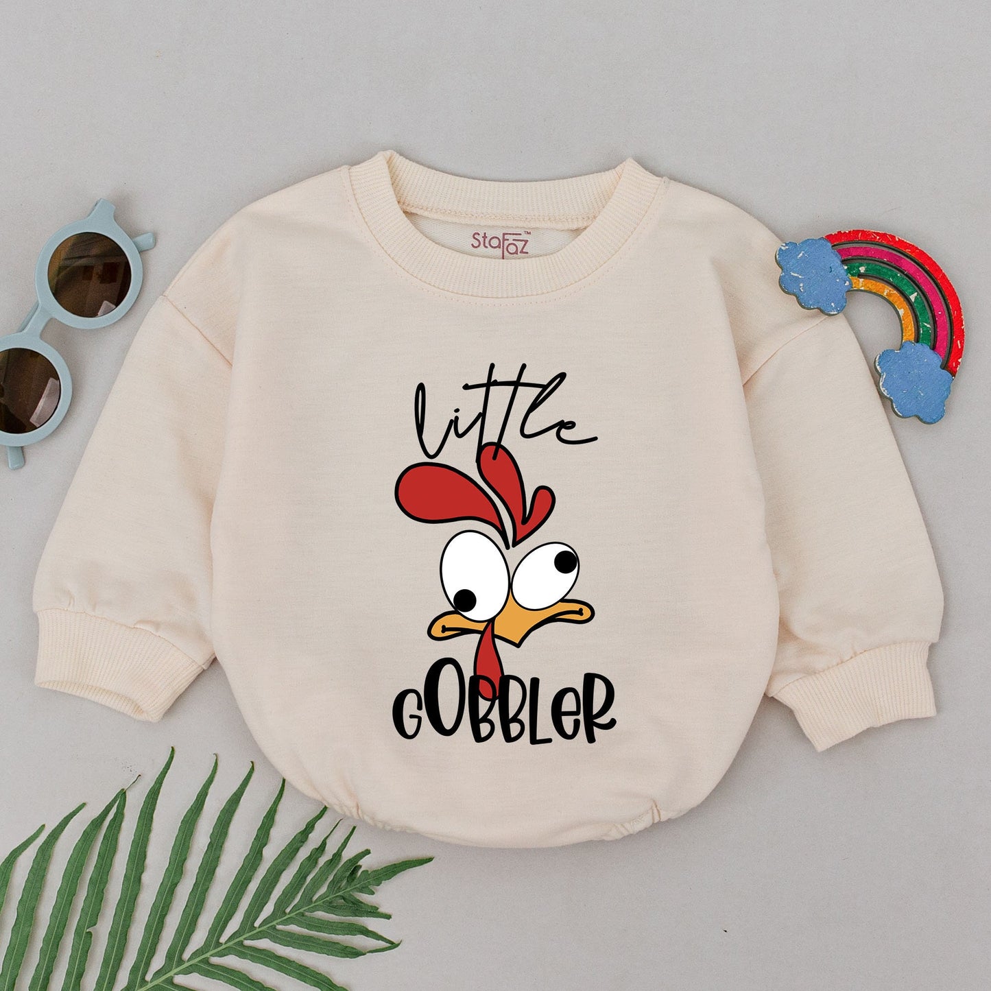 First Thanksgiving Baby Romper - Cute Turkey Outfit for Fall Fun
