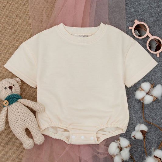 Personalized Short-Sleeve Baby Romper - Perfect Baby Shower Gift