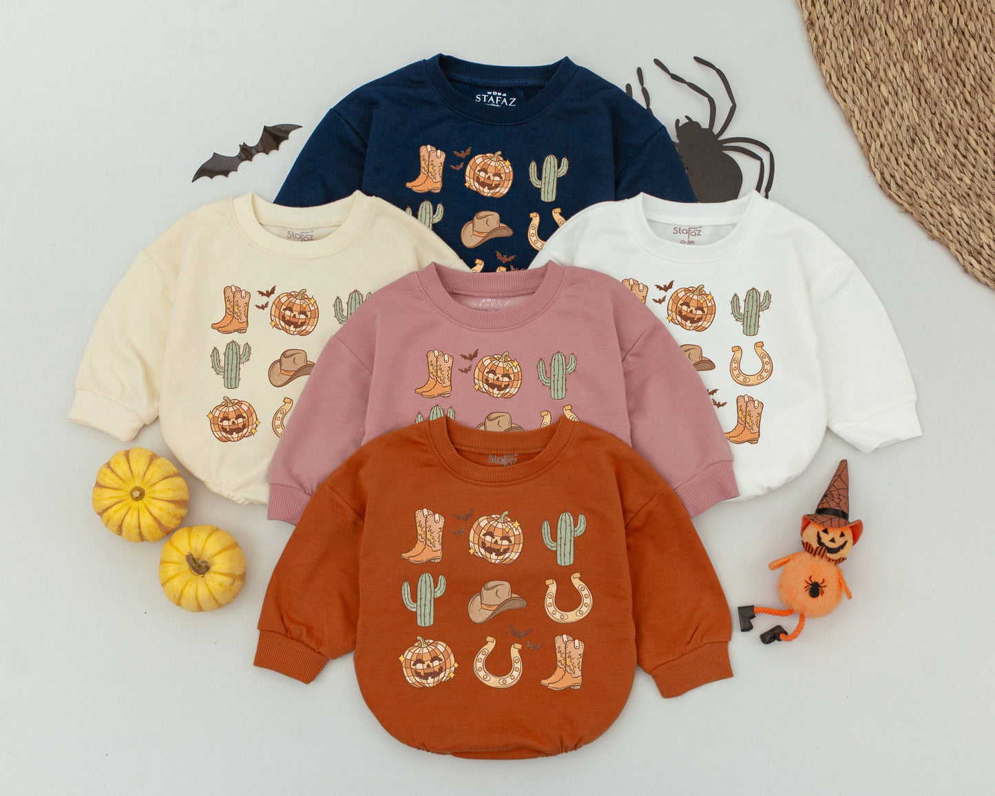 Retro Western Halloween Romper | Baby's First Costume Outfit