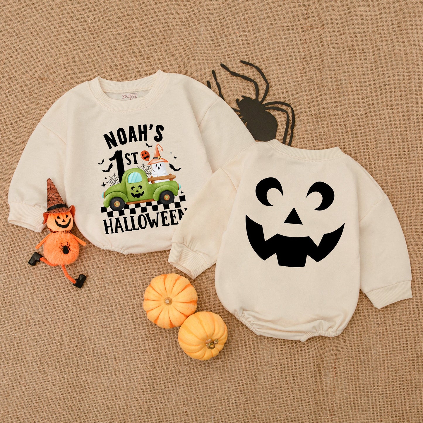 Pumpkin Baby Romper: First Halloween Outfit & Baby Shower Gift