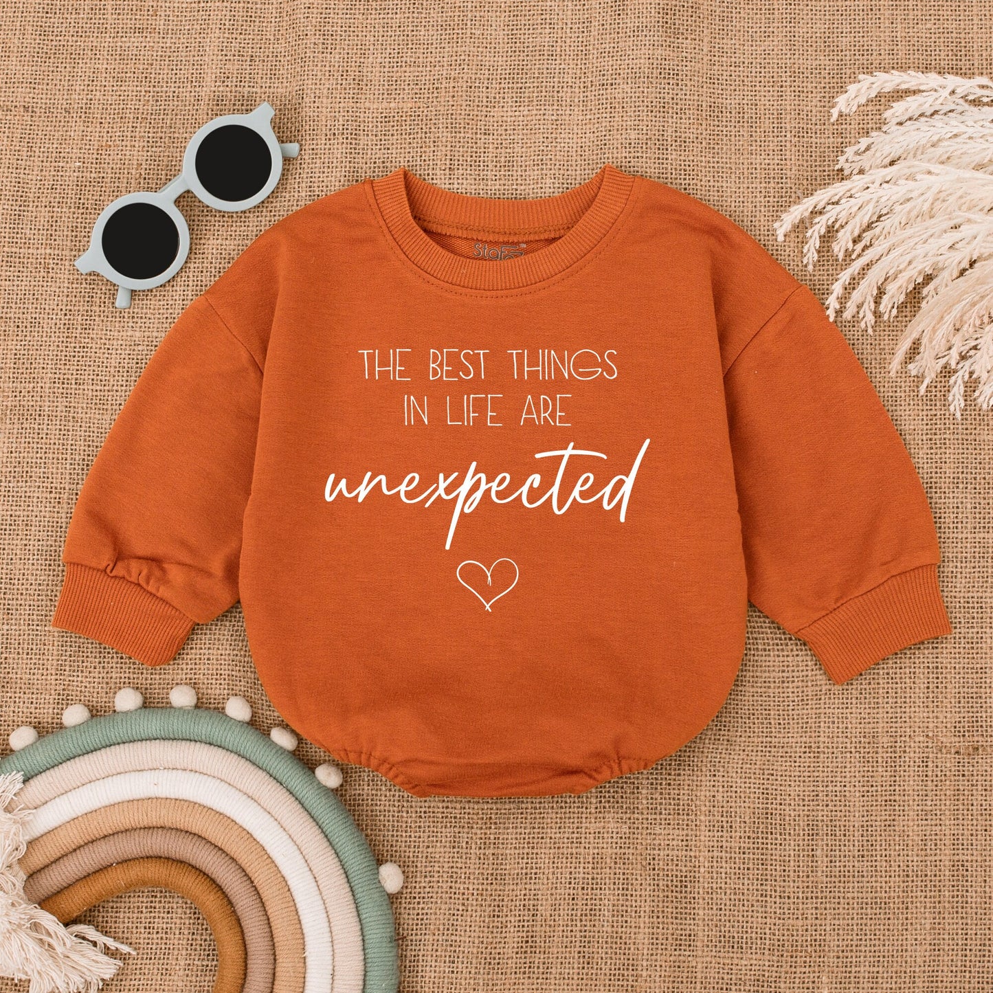 Unexpected Joy: Baby Romper for Pregnancy Reveals & Gifts