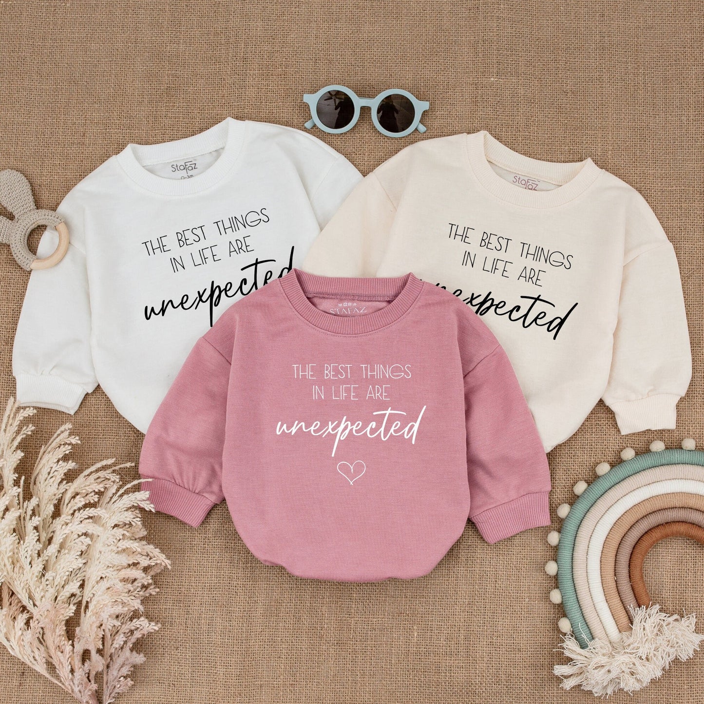 Unexpected Joy: Baby Romper for Pregnancy Reveals & Gifts