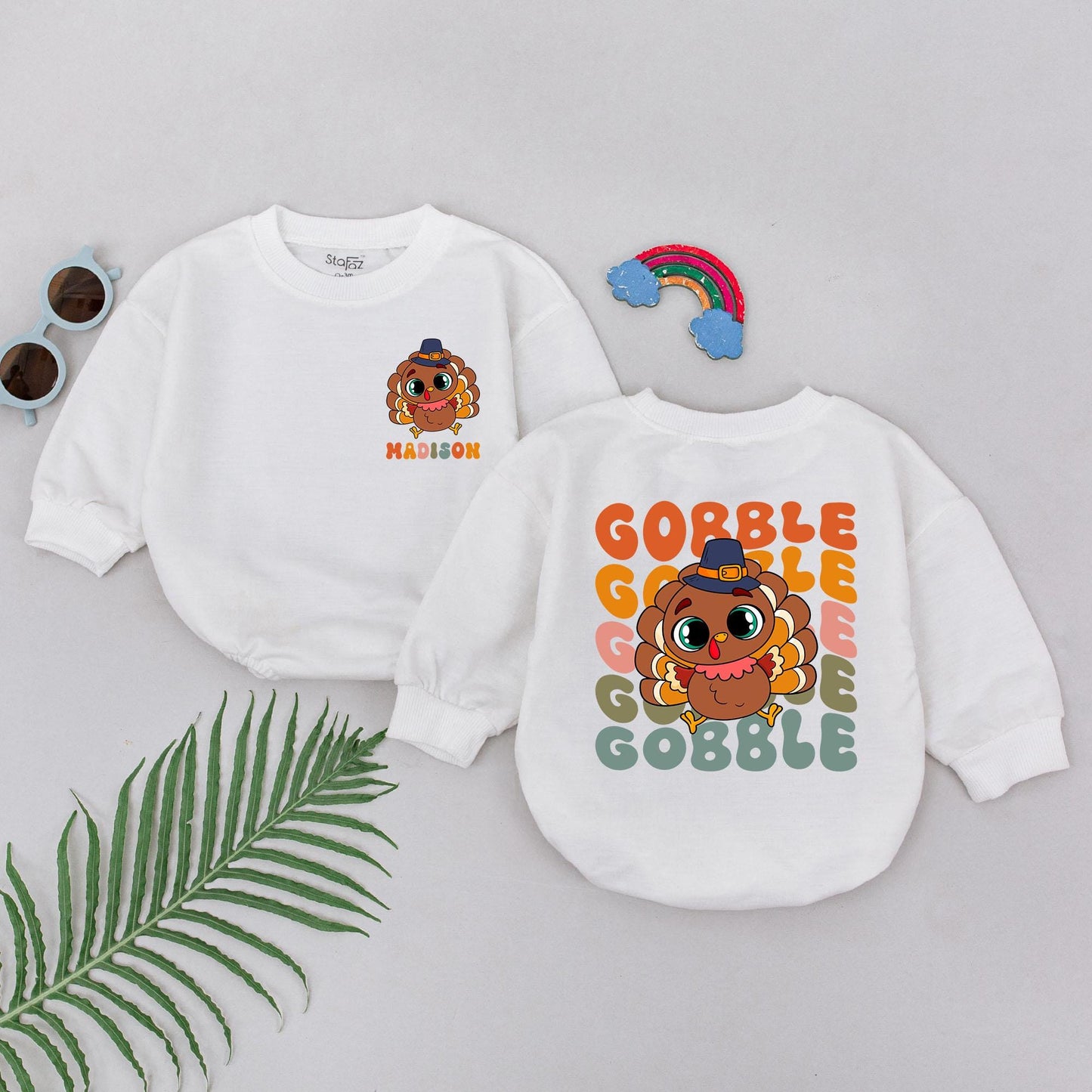 Thanksgiving Romper: Little Turkey Outfit for Baby's First Holiday