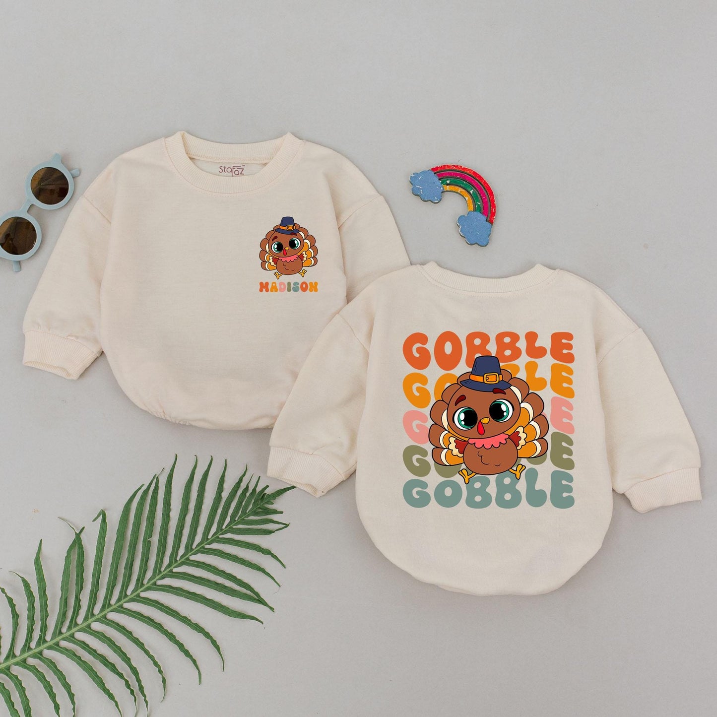 Thanksgiving Romper: Little Turkey Outfit for Baby's First Holiday