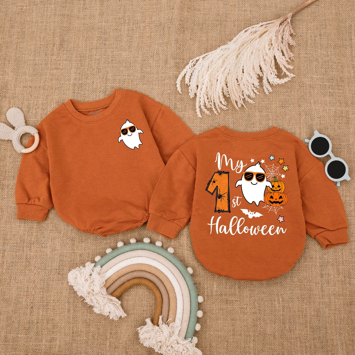 Baby's First Halloween Pumpkin Bubble Romper - Perfect Gift Idea