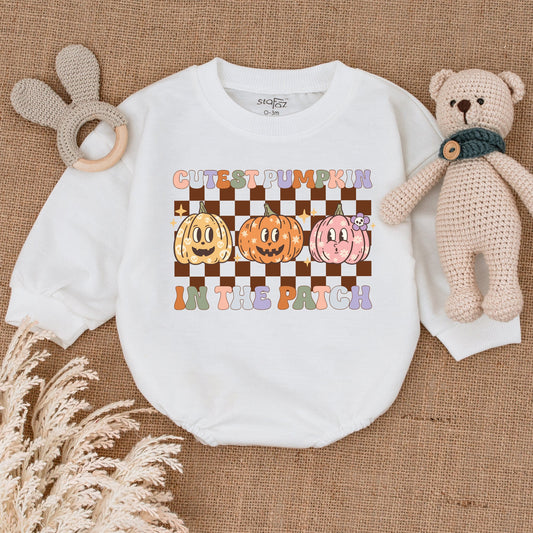 Pumpkin Bubble Romper: Adorable Baby Fall & Thanksgiving Outfit