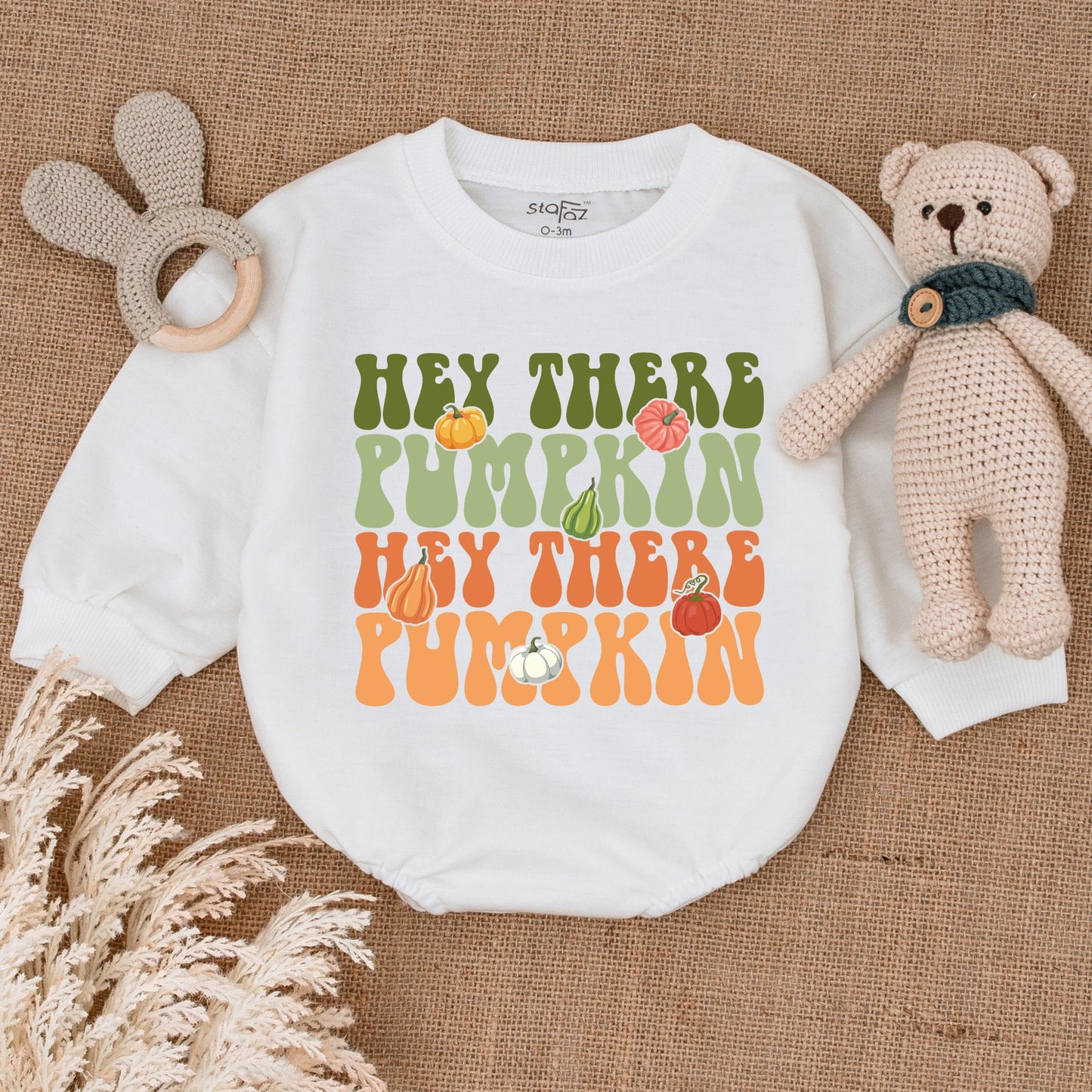 Adorable Autumn Pumpkin Baby Outfit: First Thanksgiving Bodysuit
