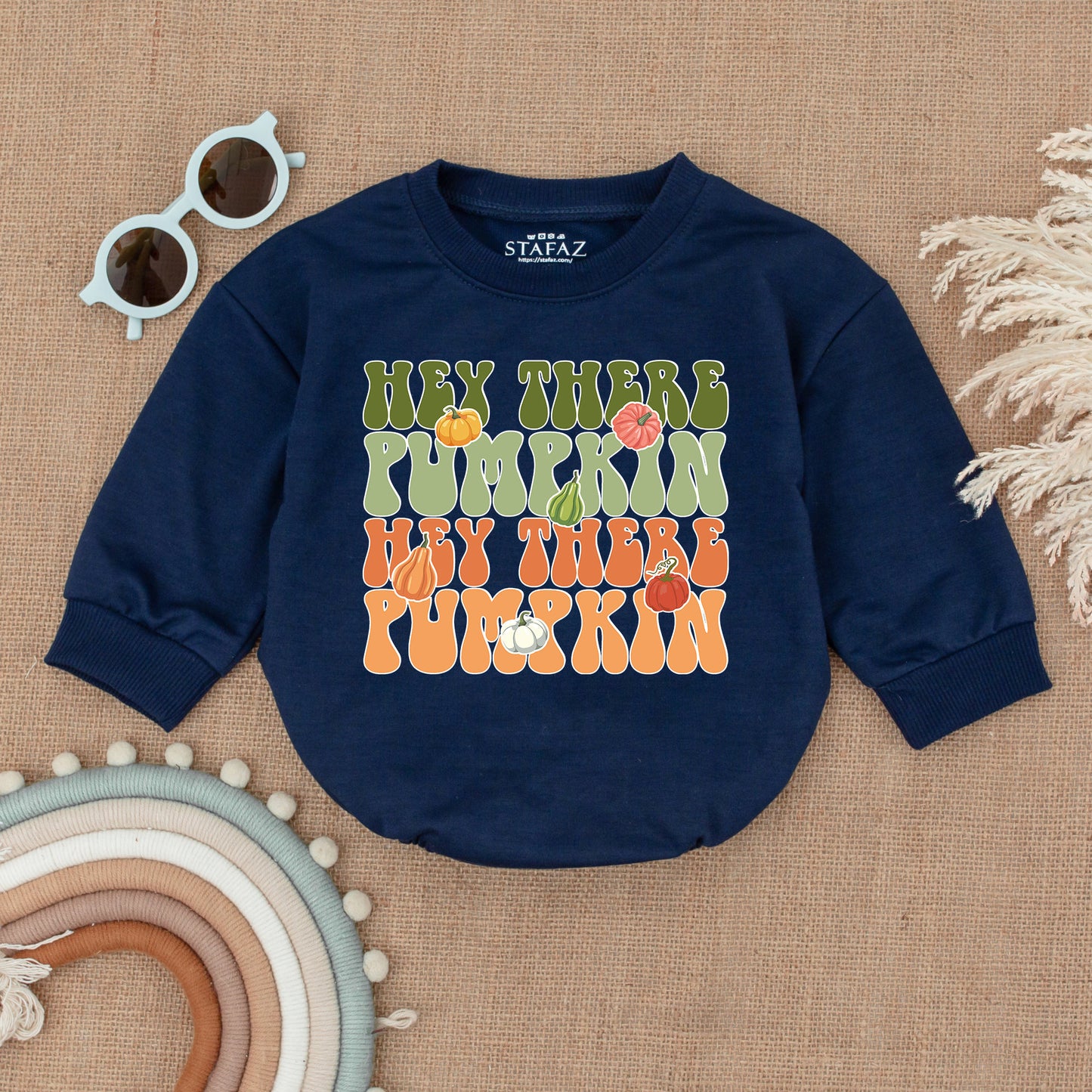 Adorable Autumn Pumpkin Baby Outfit: First Thanksgiving Bodysuit