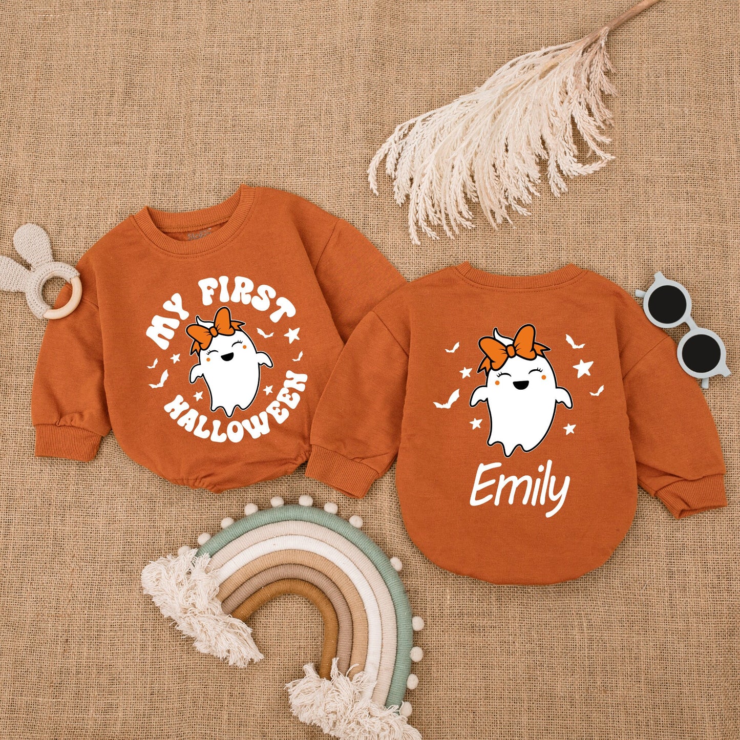 Pumpkin Bubble Romper: Baby Halloween Outfit & Shower Gift