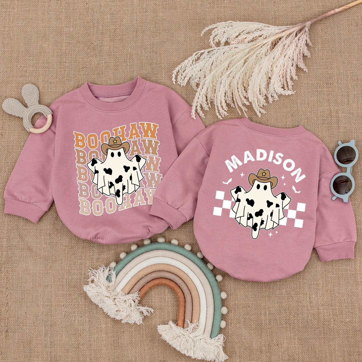 Western Autumn Baby Romper: Pumpkin Bodysuit for Thanksgiving