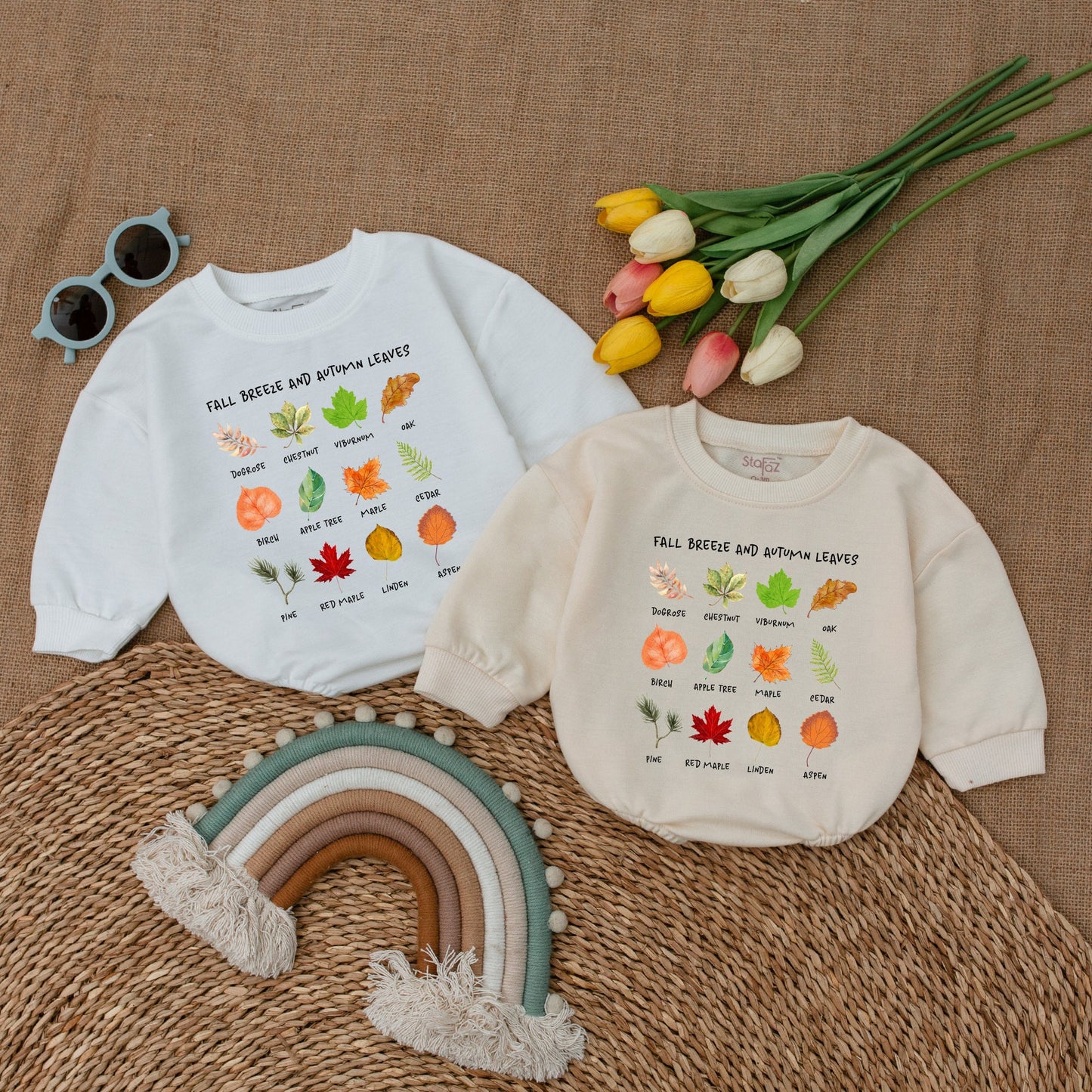 Autumn Retro Baby Romper: Thanksgiving & Fall Bodysuit Gift