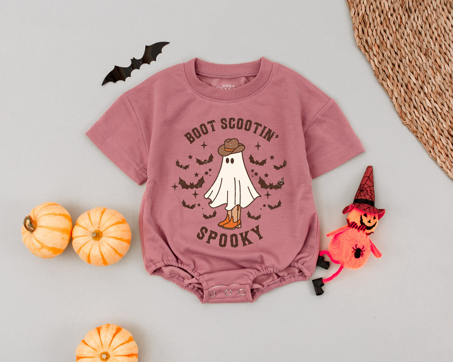 Spooky Cowboy Baby Romper: Halloween Western Outfit & Costume