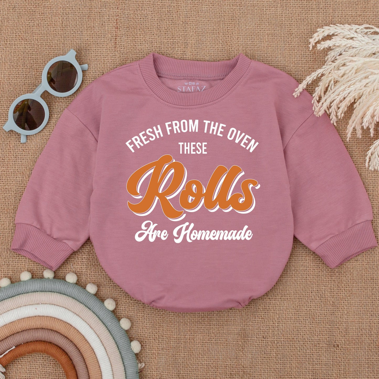 Thanksgiving Pumpkin Baby Romper, Fall Outfit for Baby Girl/Boy