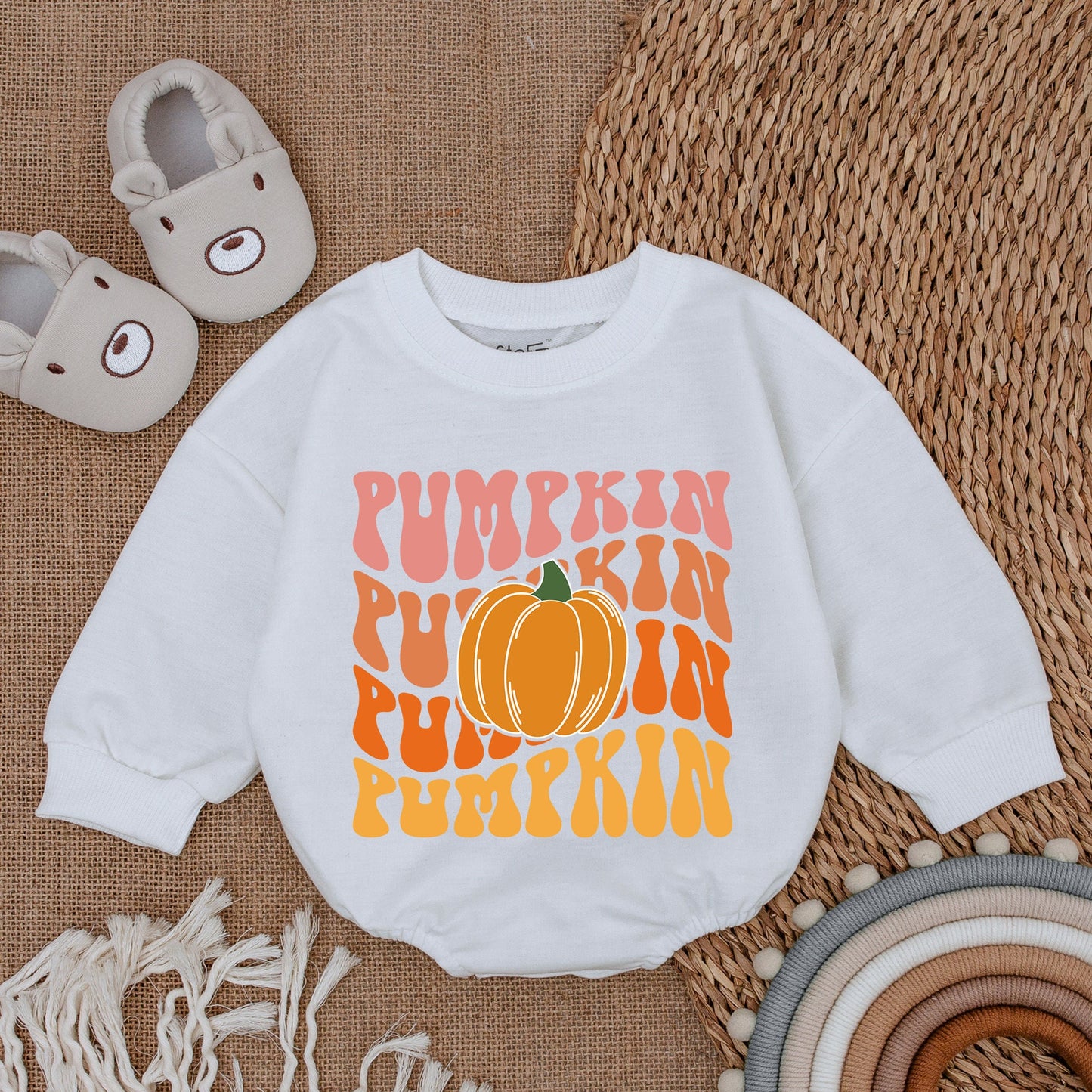 First Thanksgiving Pumpkin Romper – Adorable Fall Baby Outfit