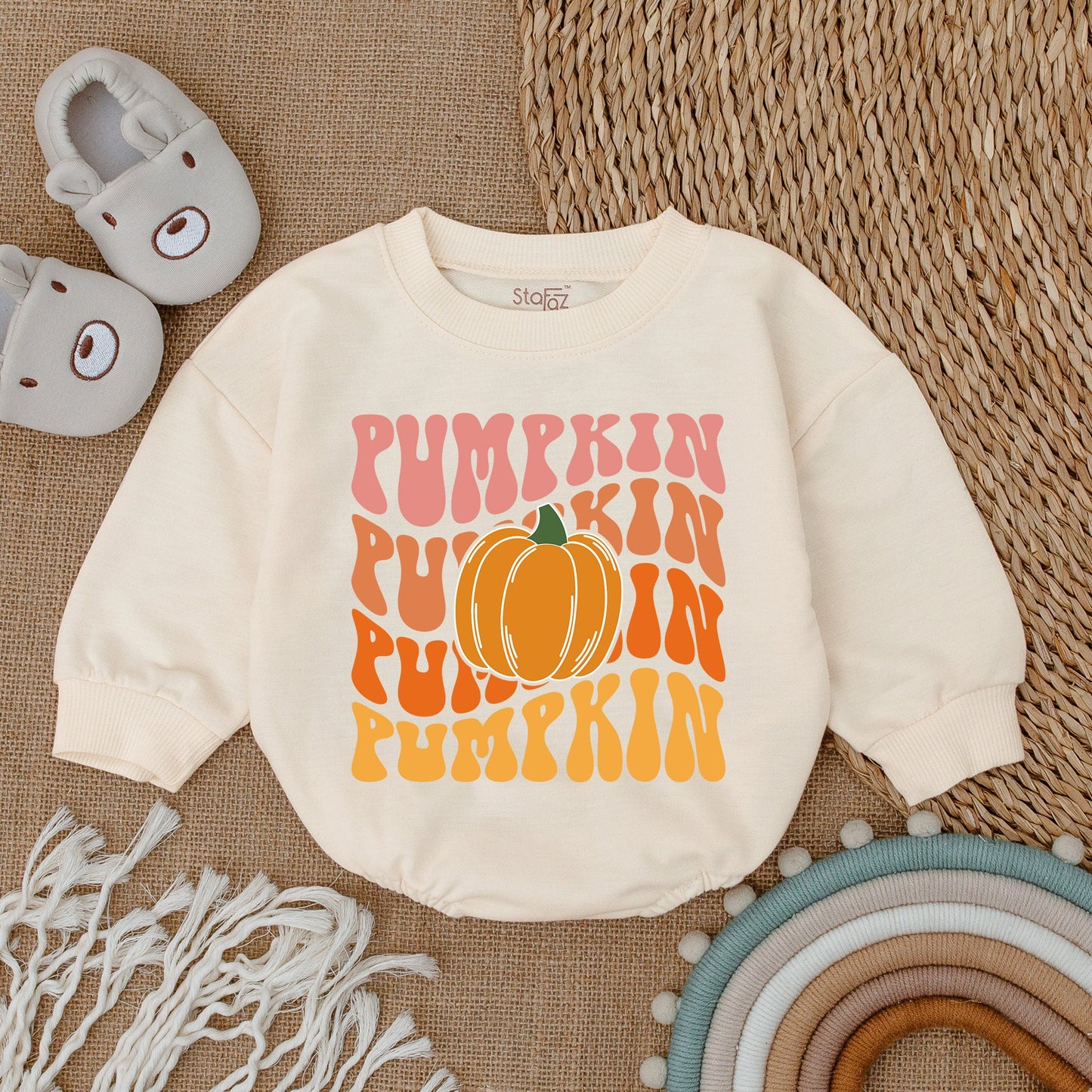 First Thanksgiving Pumpkin Romper – Adorable Fall Baby Outfit