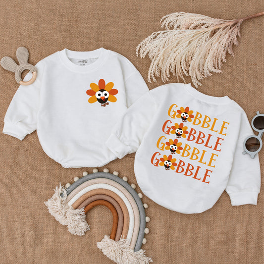 Pumpkin First Thanksgiving Romper – Adorable Baby Shower Gift