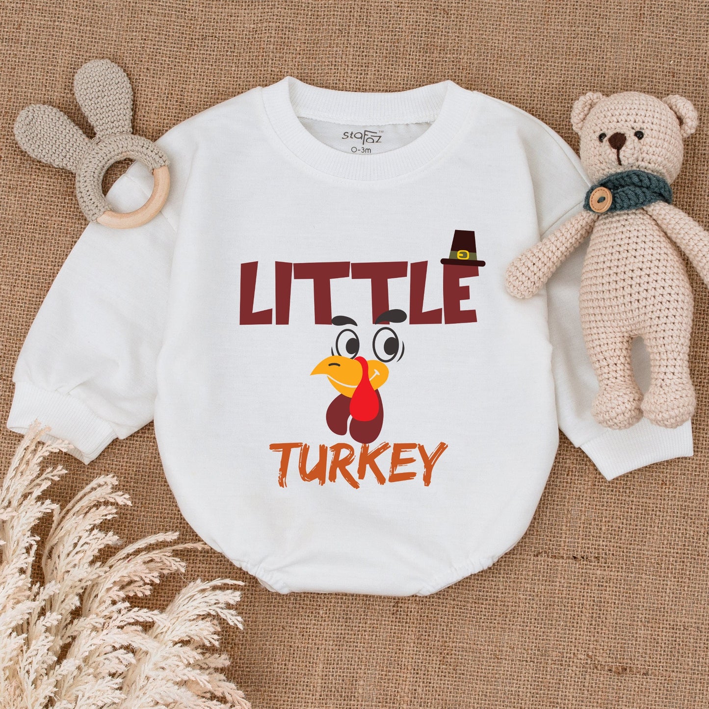 Pumpkin Baby Romper for Thanksgiving and Halloween Celebration