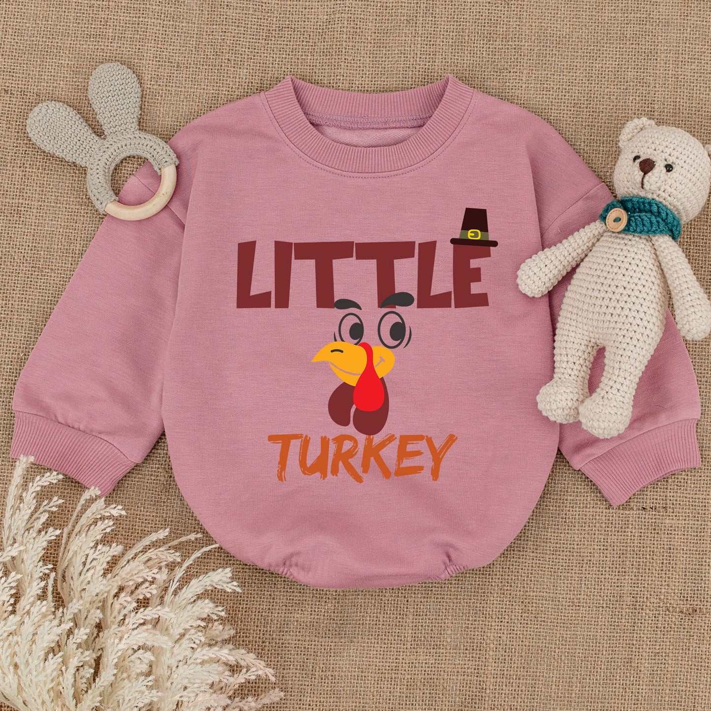 Pumpkin Baby Romper for Thanksgiving and Halloween Celebration